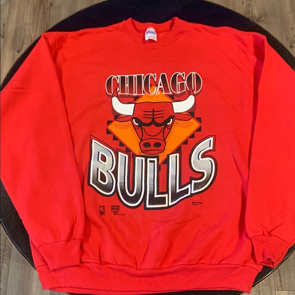 Vintage 90’s Chicago Bulls Red Sweatshirt XXL Never Worn